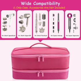 Adworte portable travel bag for hair tools with handle, easy to carry.