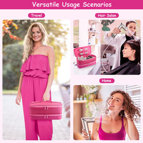 Adworte stylish pink outer shell resists dust and water.