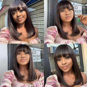 Adyutrlia ready-to-go wig for quick styling without glue.
