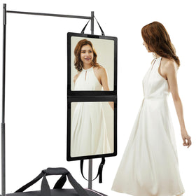 Adzyz foldable full-length mirror with a clear 33-inch view for full-body checks