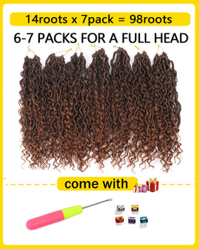 Aeagoo Goddess Locs seven-packs included, complete set for full head coverage.