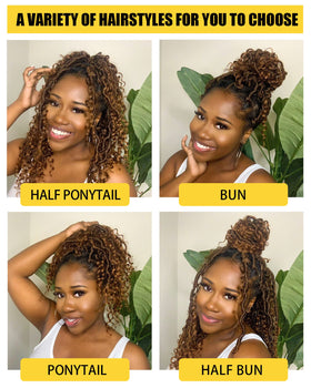 Aeagoo Goddess Locs water-wave curls highlight ethereal fullness and movement.
