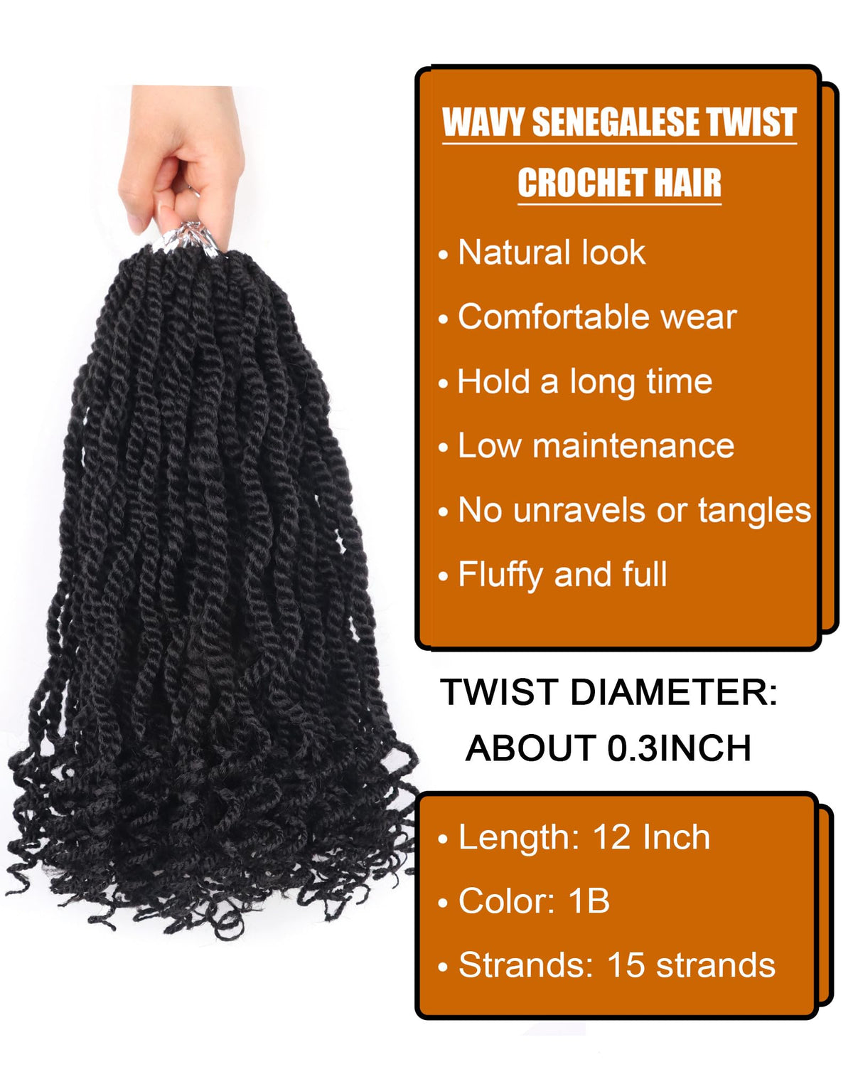 Aeagoo crochet hair texture close-up highlighting soft feel and knotless finish