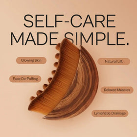 Aeki Lymphatic Contour Face Brush jawline sculpt focus helps define facial contours