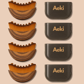 Aeki Lymphatic Contour Face Brush with ultra-soft bristles for sensitive skin and gentle daily use