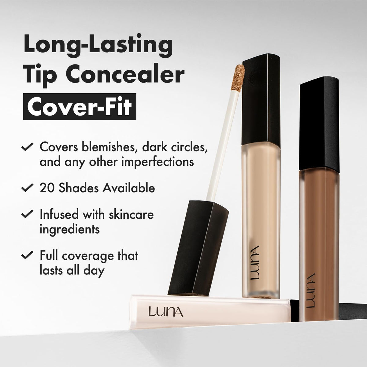 AEKYUNGLUNA LUNA blend-on-skin test highlights seamless base and lightweight feel