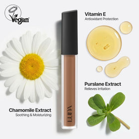 AEKYUNGLUNA LUNA 20-shade range swatches for diverse skin tones.