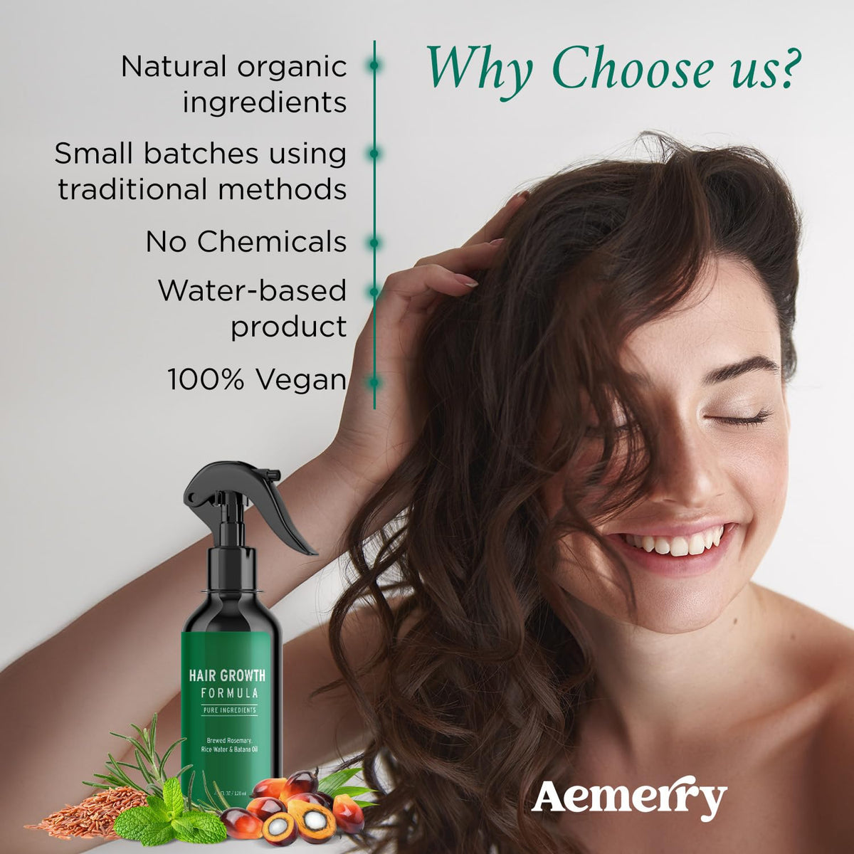 Aemerry Batana Oil hair gloss visible for silky shine
