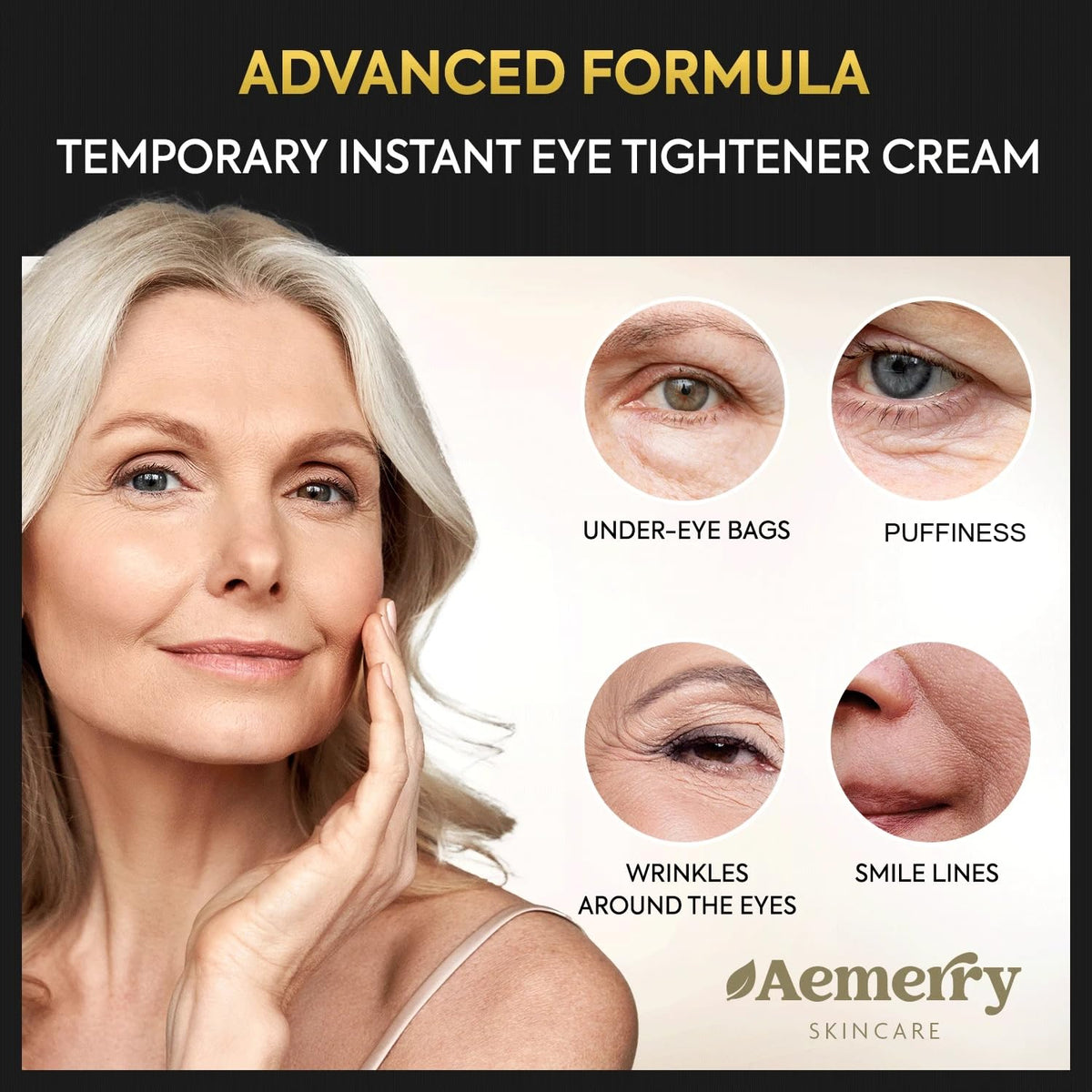 Aemerry cream texture close-up highlights hydrating formula
