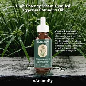 Application on skin after hair removal using Aemerry Cyperus Rotundus Oil.