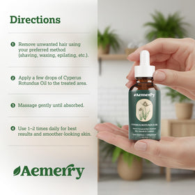 Aemerry Cyperus Rotundus Oil steam-distilled purity preserves actives.