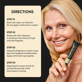 Aemerry eye area firm and smooth look after application