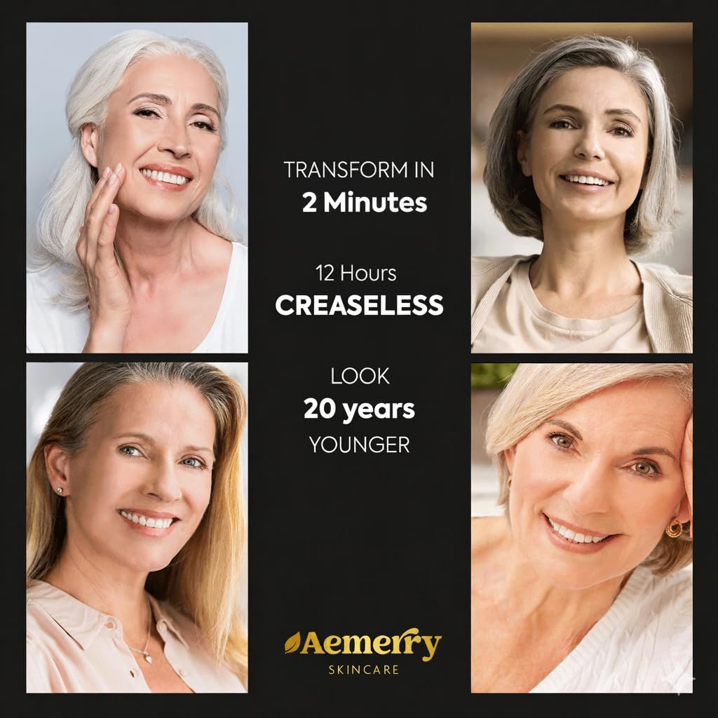 Aemerry puffiness reduction shot reveals refreshed eyes