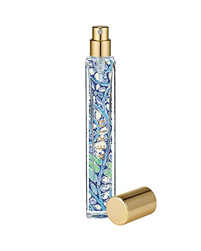 AERIN Mediterranean Honeysuckle cap closeup highlighting premium bottle design