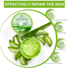 Aero Zen Pure Aloe Gel front label conveys purity and multiuse potential.