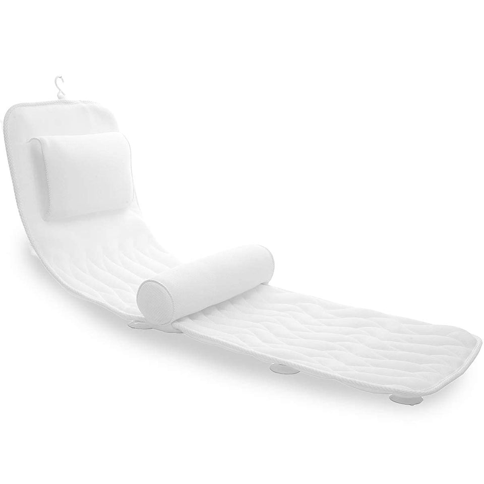 AEROiVi full body bath pillow with lumbar support for back comfort