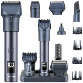 Aesfee beard trimmer with 5-in-1 kit for precise grooming