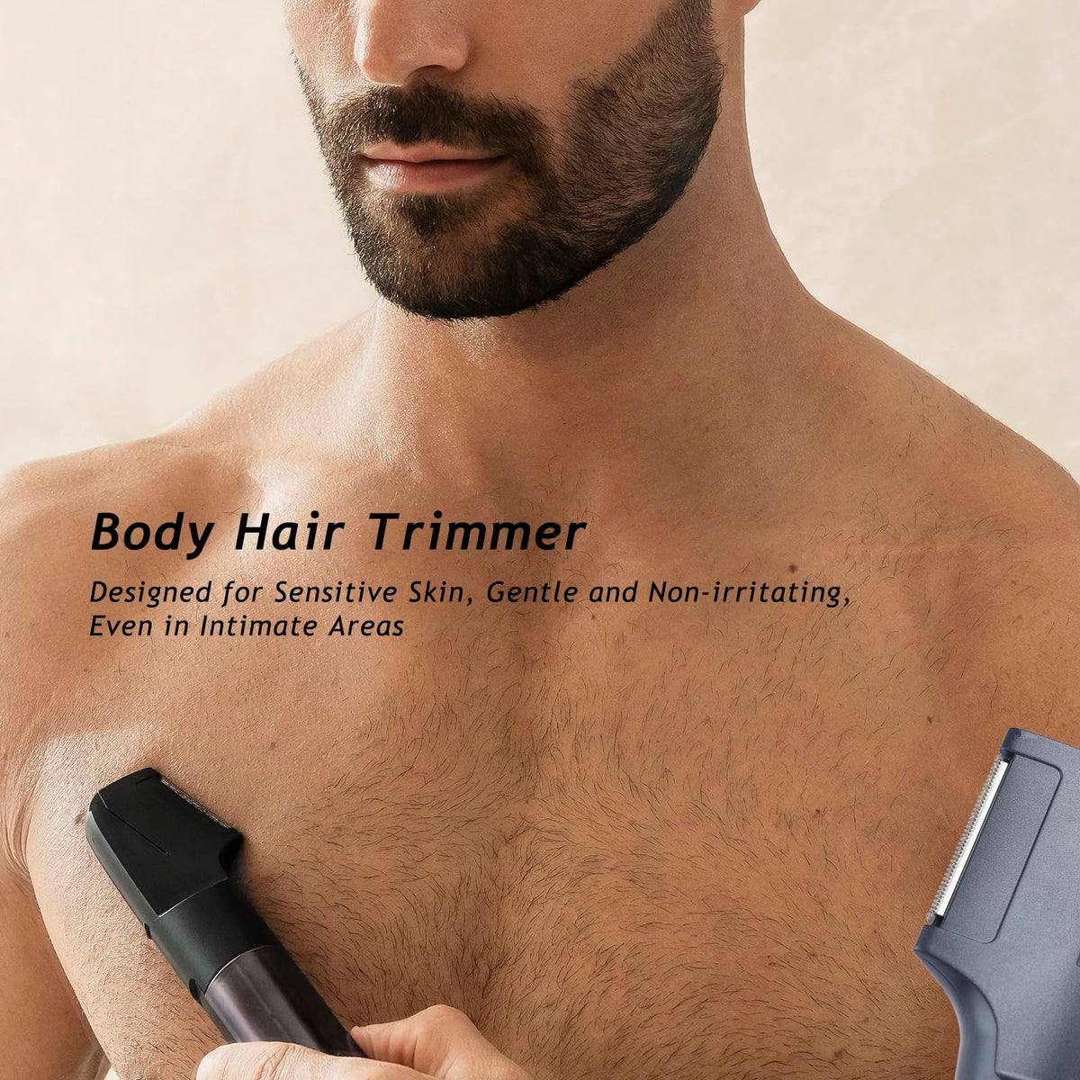 Aesfee beard trimmer five interchangeable heads for beard and body grooming