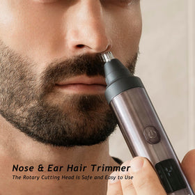 Aesfee beard trimmer nose/ear hair attachment close-up for trimming