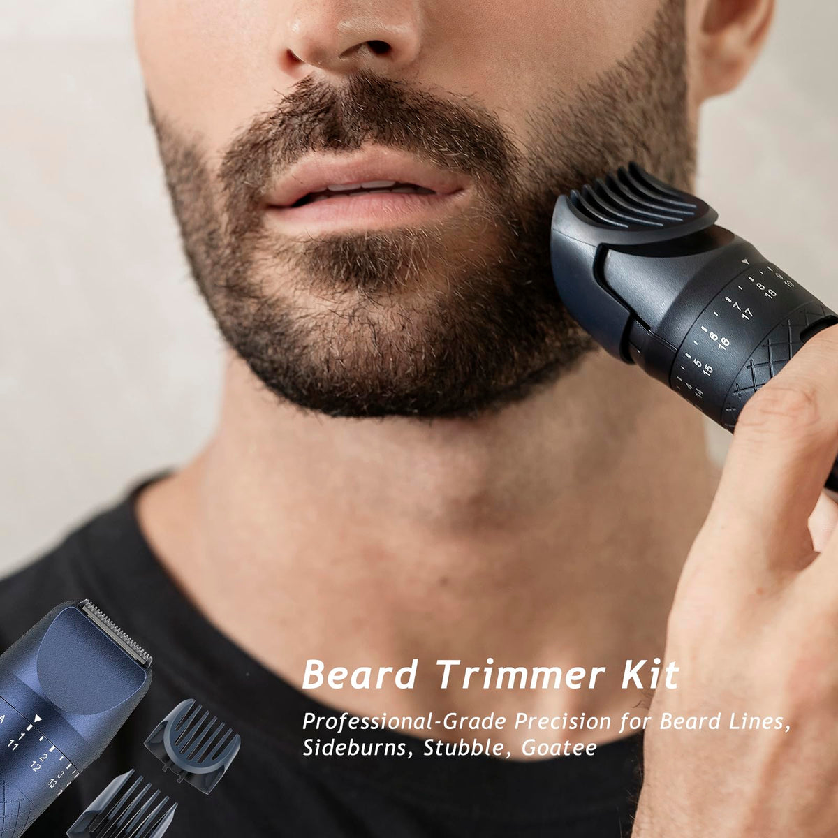 Aesfee beard trimmer precision dial settings for exact lengths