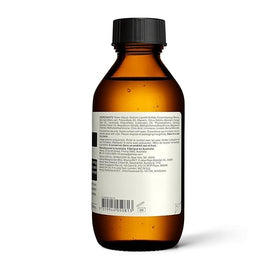 Aesop Amazing Face Cleanser label closeup — vegan and cruelty-free formulation.