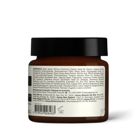 Aesop Element vegan cruelty-free label closeup reinforces ethical skincare choices.