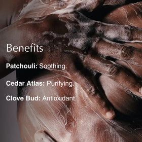 Aesop Eleos cedar atlas patchouli clove aromatic blend enhances cleansing sensation
