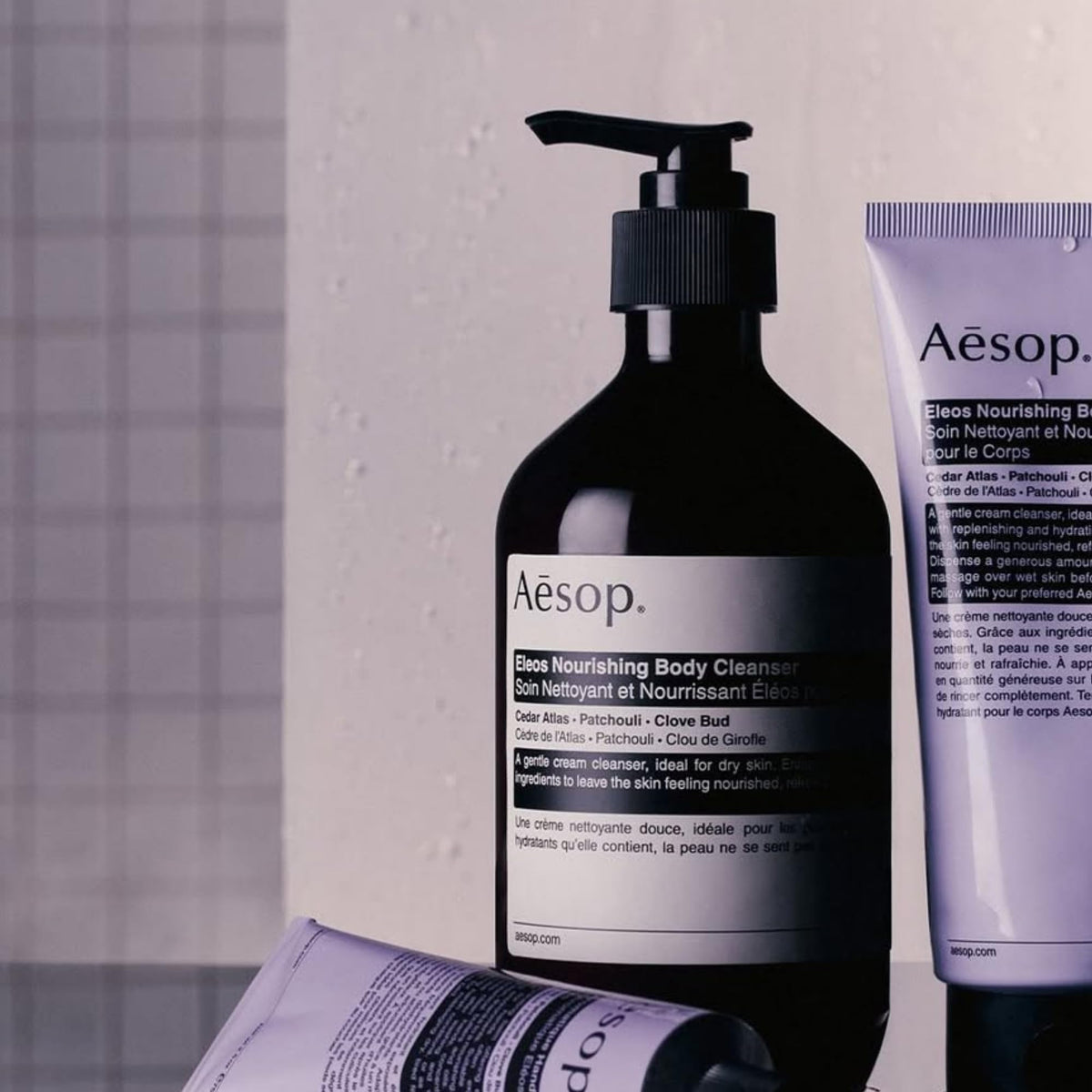 Aesop Eleos lavender oil note evokes calming spa-like ritual at home