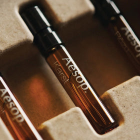Aesop pocket-sized elegance with sleek packaging for on-the-go scenting