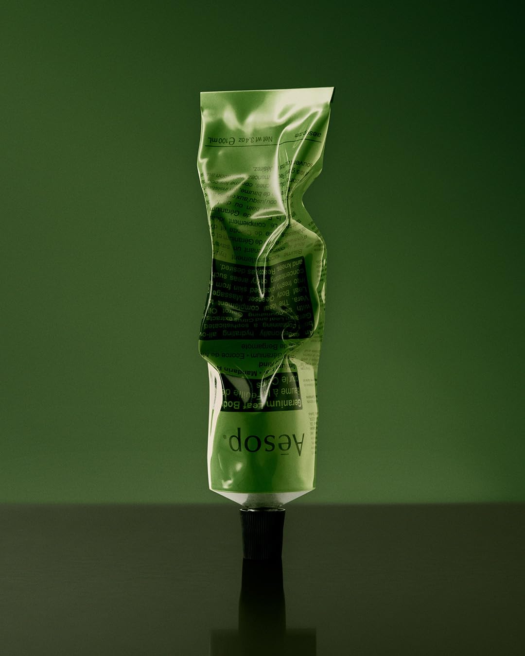 Mandarin rind aroma in Aesop Geranium Leaf Body Balm.