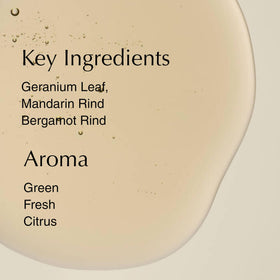 Creamy balm texture from Aesop Geranium Leaf Body Balm for dry areas