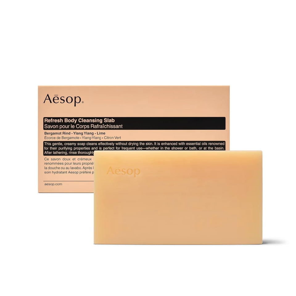 Aesop Refresh Body Cleansing Slab packshot for daily cleansing.