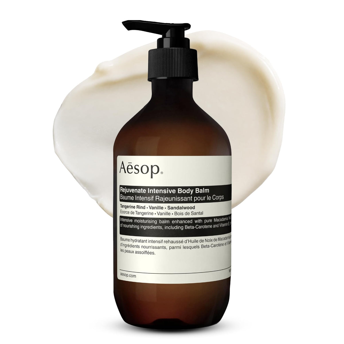 Aesop Rejuvenate balm bottle pouring for hydration