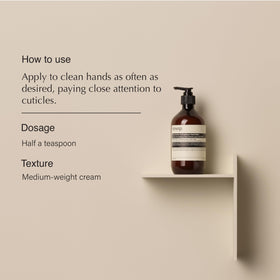 Close-up of Aesop Resurrection Balm's concentrated texture in a creamy finish