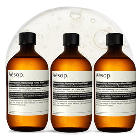 aesop Resurrection Aromatique Hand Wash refill outer bottle showing label and gentle cleansing.