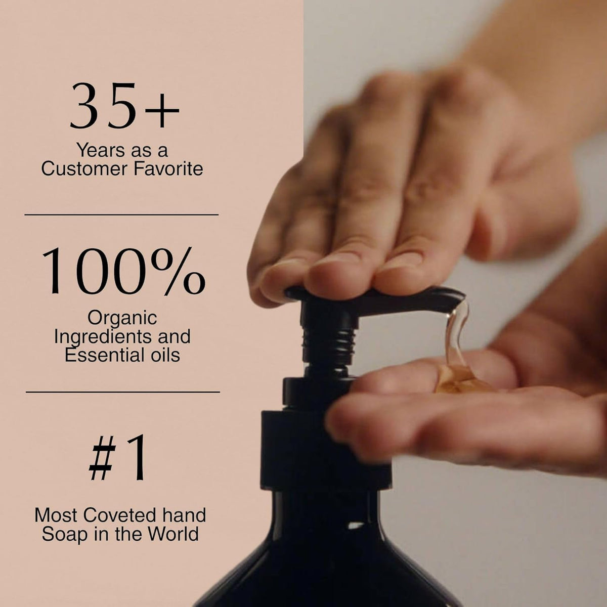 aesop Resurrection Aromatique Hand Wash refill vegan logo and cruelty-free claim on packaging.