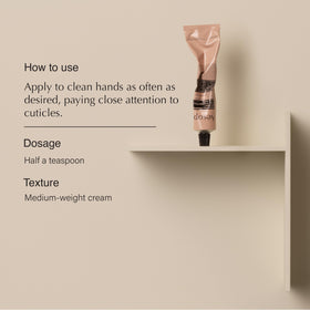 Aesop Resurrection Hand Balm application on hands for nourishment.