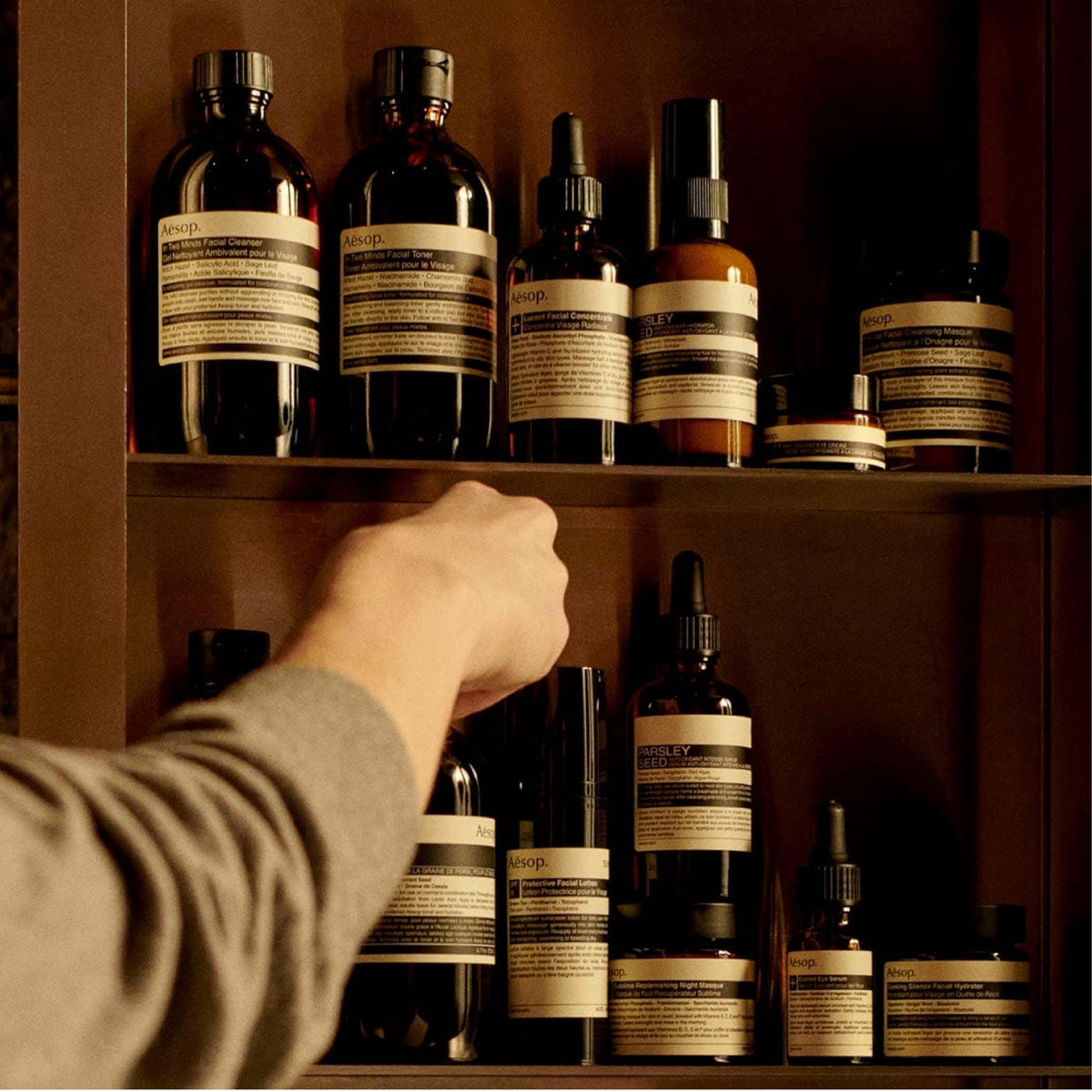 Creamy Aesop Rind Balm closeup illustrating a smooth, non-greasy finish.