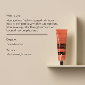 Aesop Rind Concentrate Body Balm texture close-up shows quick absorption