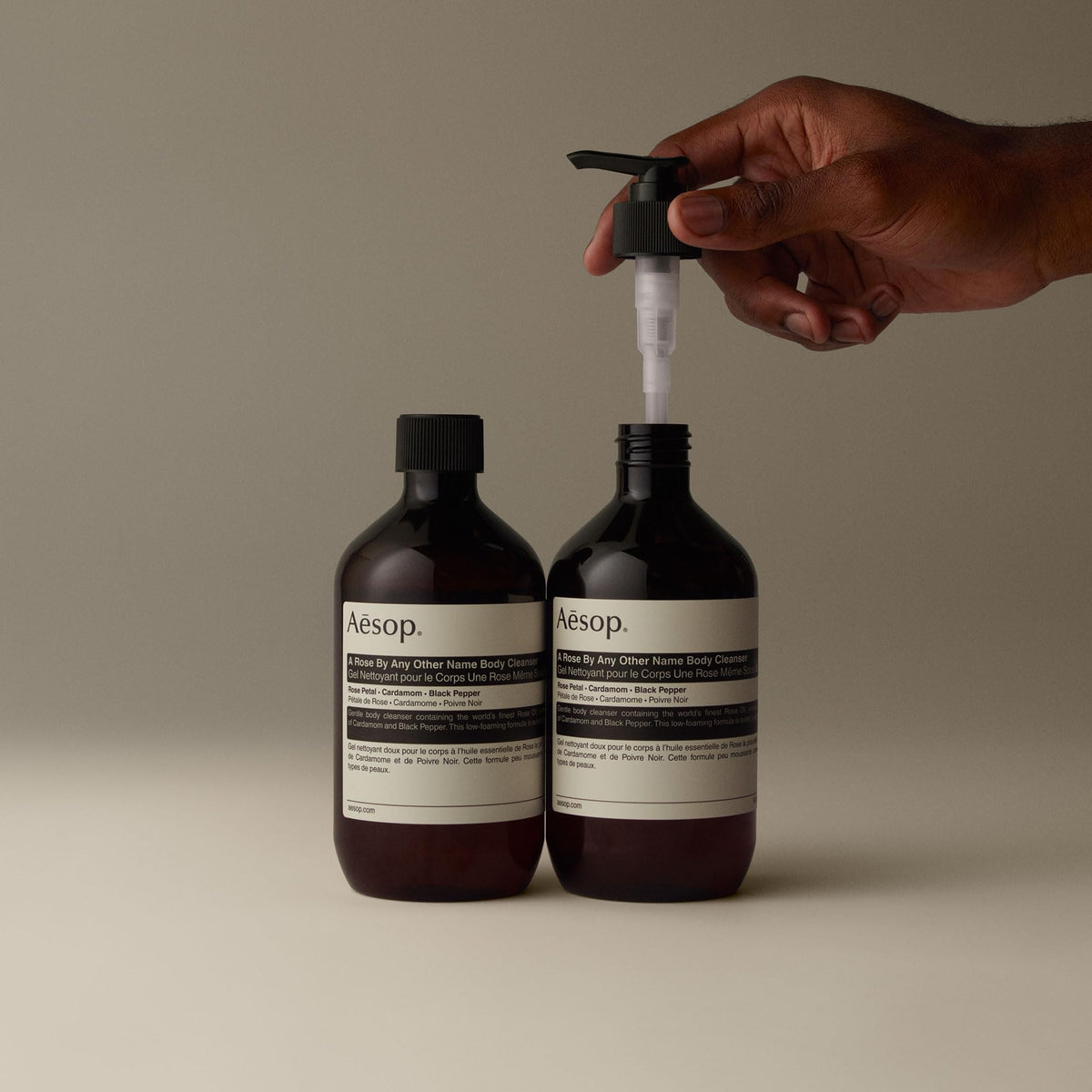 Aesop Vegan Cruelty-Free emblem signals clean beauty ethos.