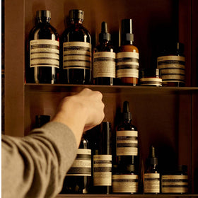 Aesop Volumizing Shampoo lather close-up with creamy texture