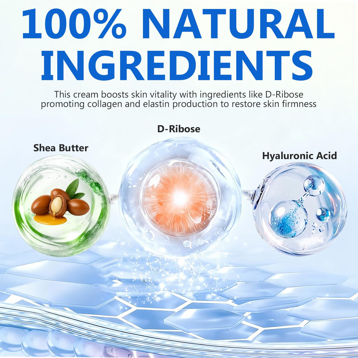 AETHEREVE D-Ribose Cream ingredient blend with coconut and grape seed oils.