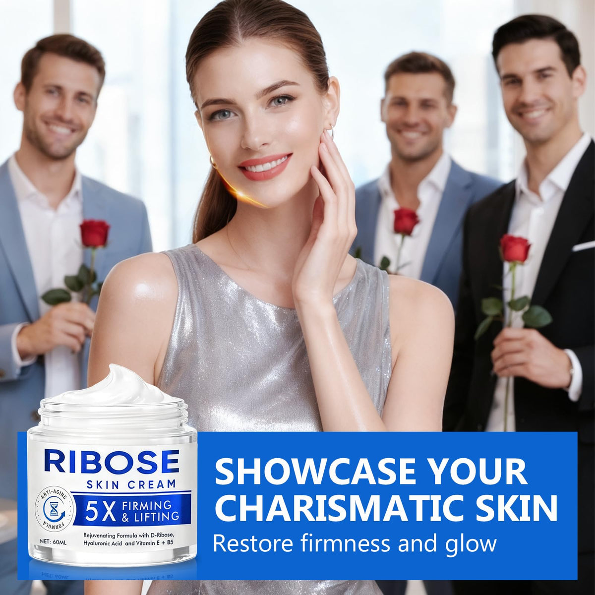AETHEREVE D-Ribose Cream label detail highlighting key benefits.