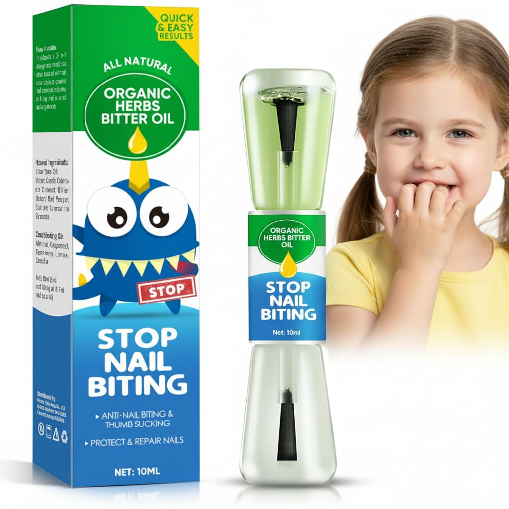 AETHEREVE nail biting treatment for kids with a bitter layer to deter nail-chewing