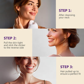 AETHEREVE neck lift tape daily use supports posture and tautness