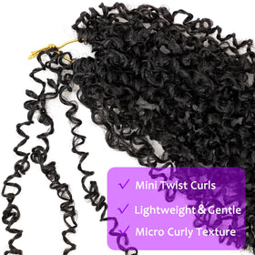 Aeyab Yanky Twist crochet hair in 1B color blends with natural tones