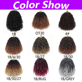 Aeyab Yanky Twist crochet hair full head coverage with 30 strands per pack