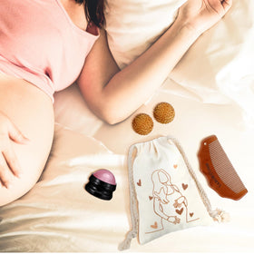 Afarnook canvas bag keeps all birthing tools organized and portable