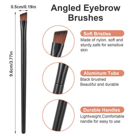 Afcabakila slanted angle eyebrow brush close-up showing precise control