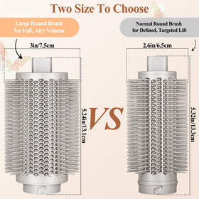 AFDD round brush with optimized airflow for faster drying and smoother results.